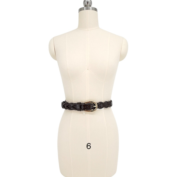 MADEWELL Braided Belt in Dark Carob XXS-S - Picture 6 of 13